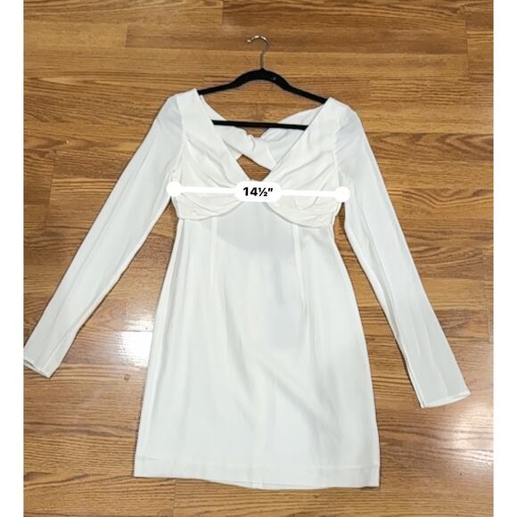 BLUMARINE Back Cut Out Mini Dress in black natural ivory IT 42 ( US 6) - Picture 7 of 14